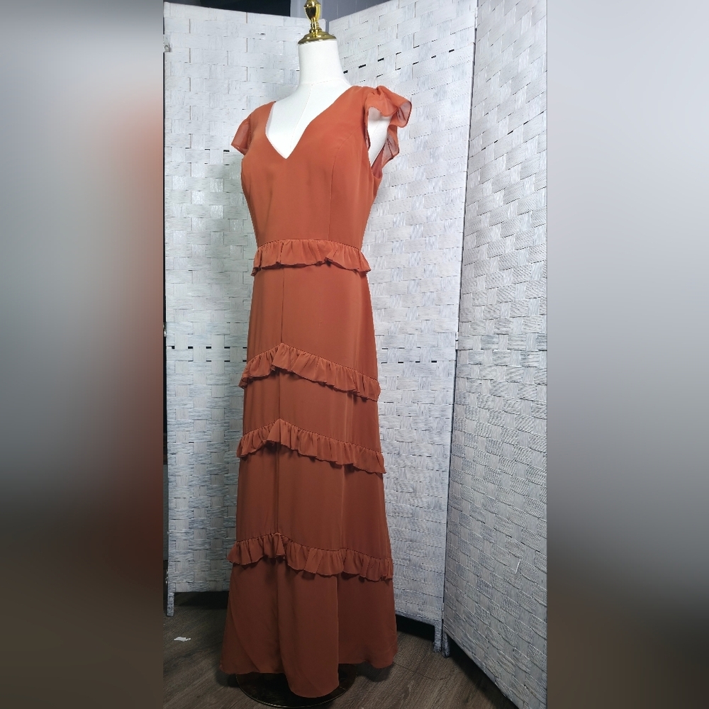 REVELRY Ruffle Maxi Dress - Picture 3 of 9